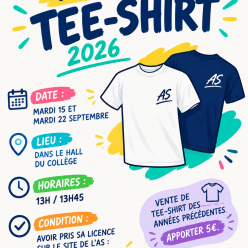 DISTRIBUTION TEE-SHIRT 2026